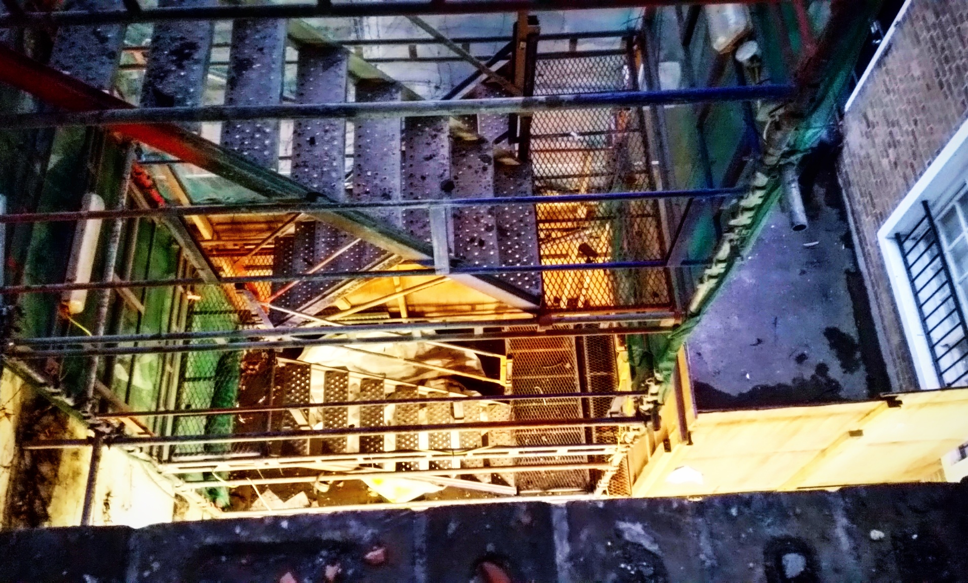 Metal stairs