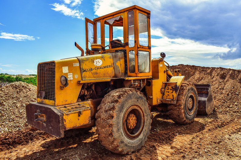 A bulldozer.