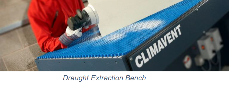 A draught extraction bench,