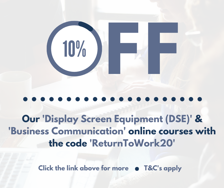 10% off DSE & Business Communication online courses with code 'ReturnToWork20'