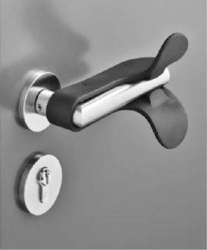 Forearm shield for opening doors.