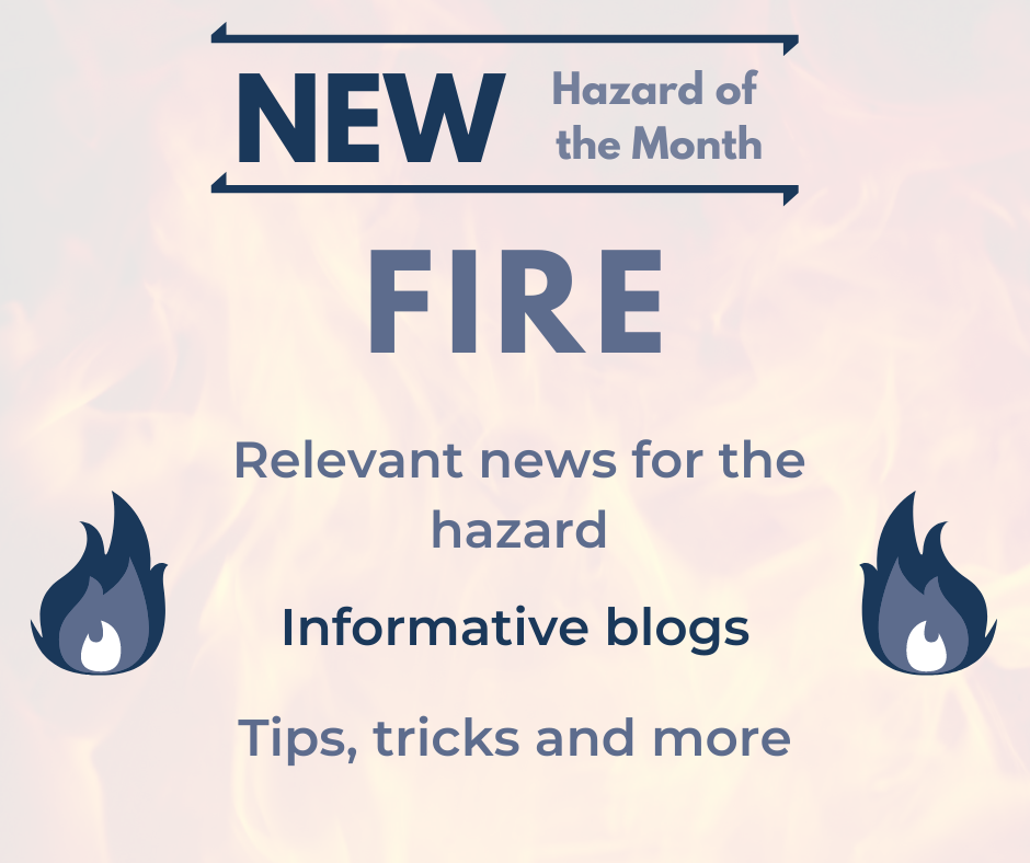 New Hazard of the Month 'Fire' for September 2020