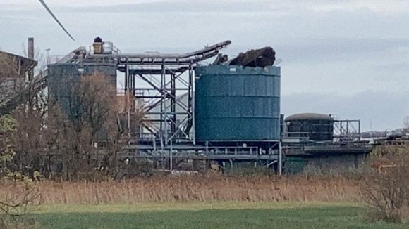 Water recycling centre in Avonmouth after an explosion killed four employees and one contractor.