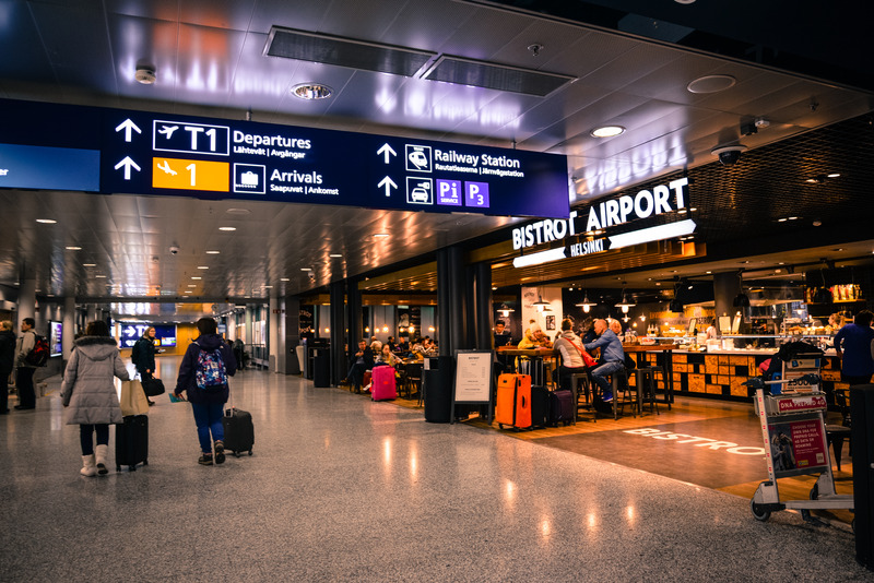 Inside of an airport