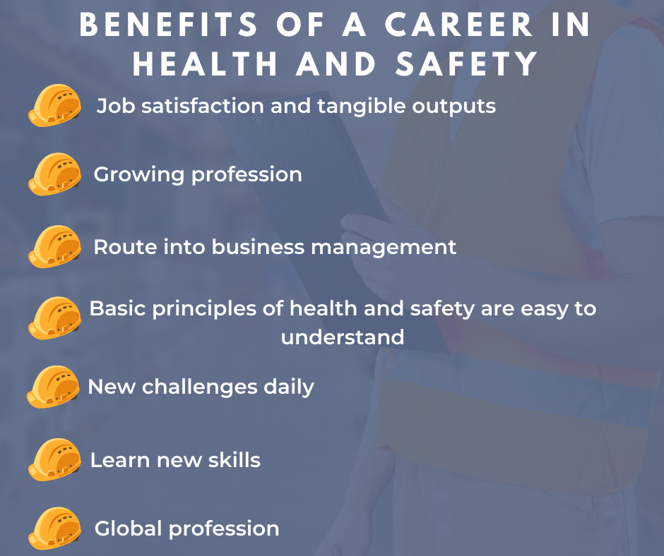 List of benefits of a career in health and safety
