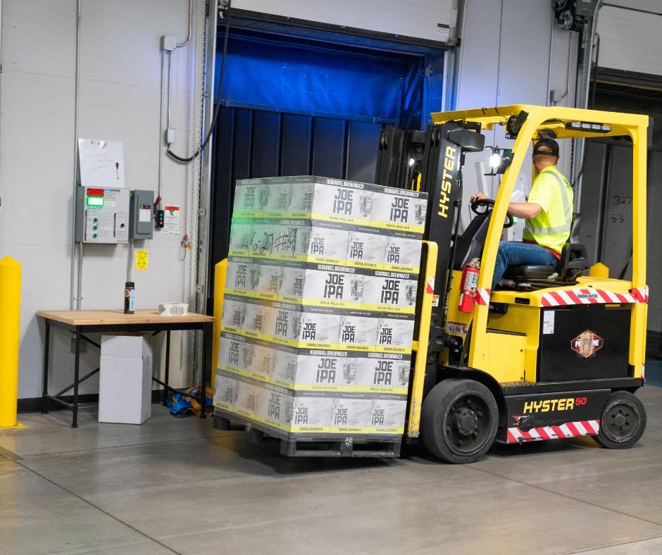Ride on forklift