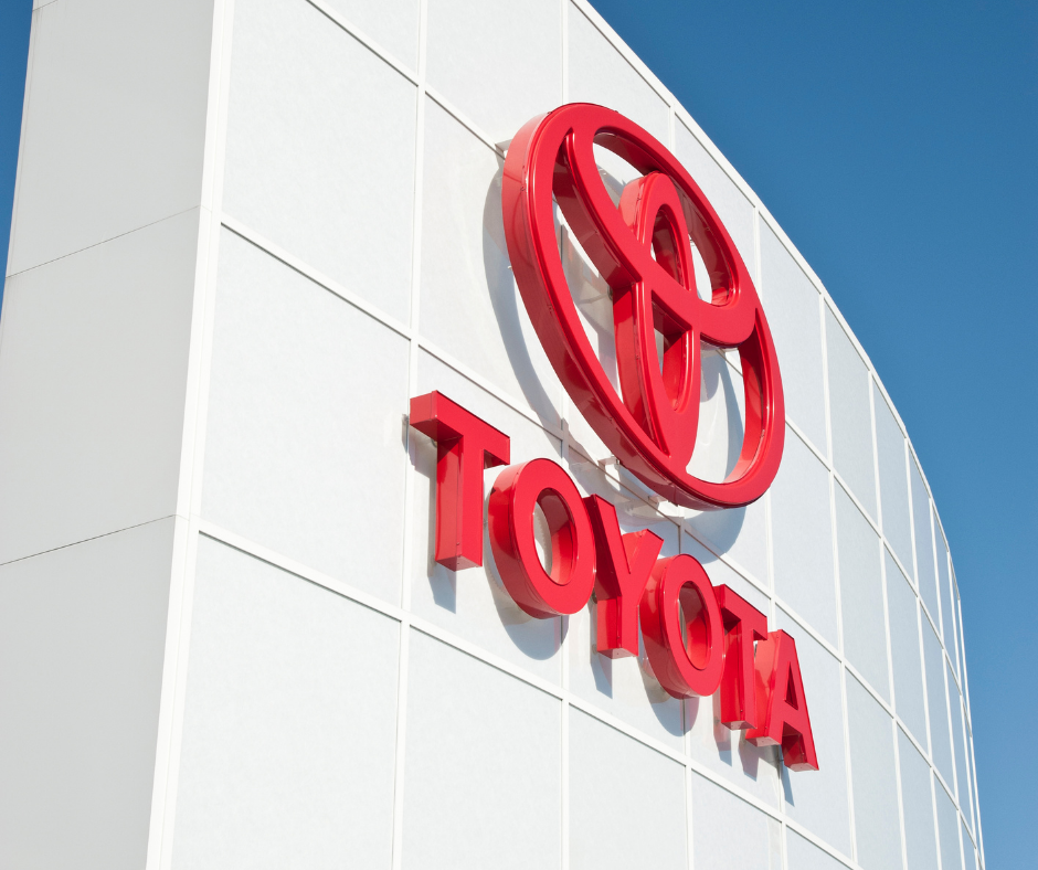 Toyota sign