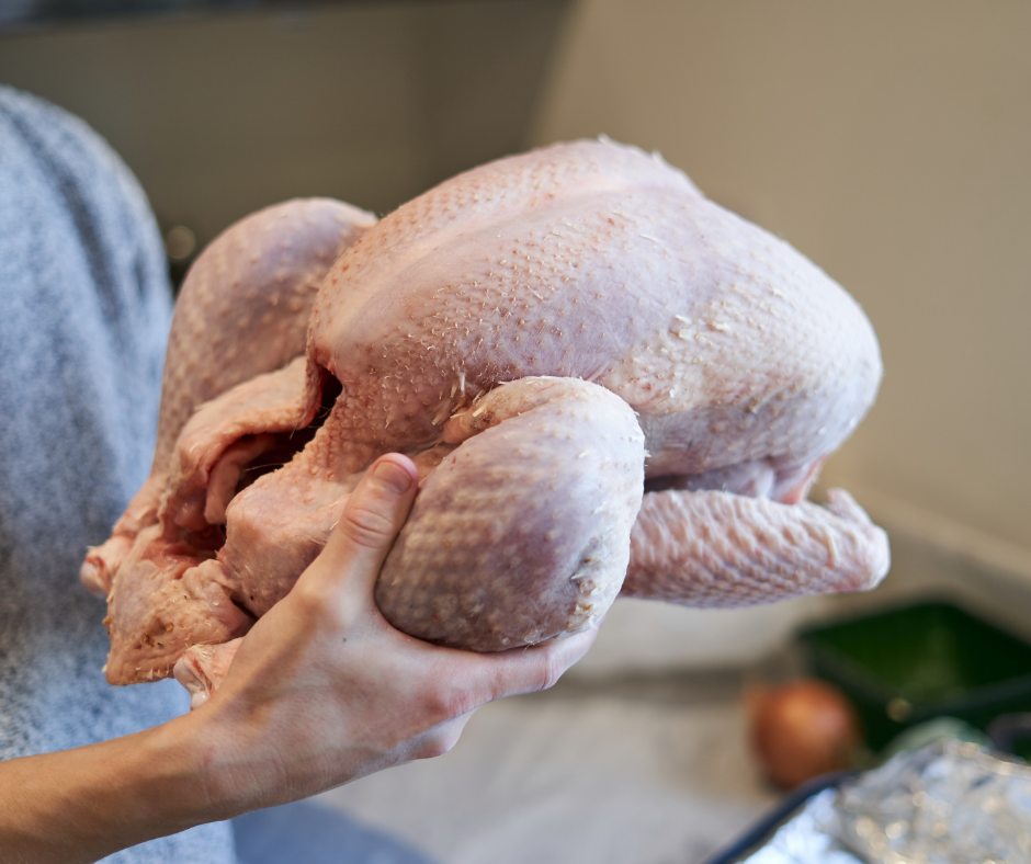 Raw turkey