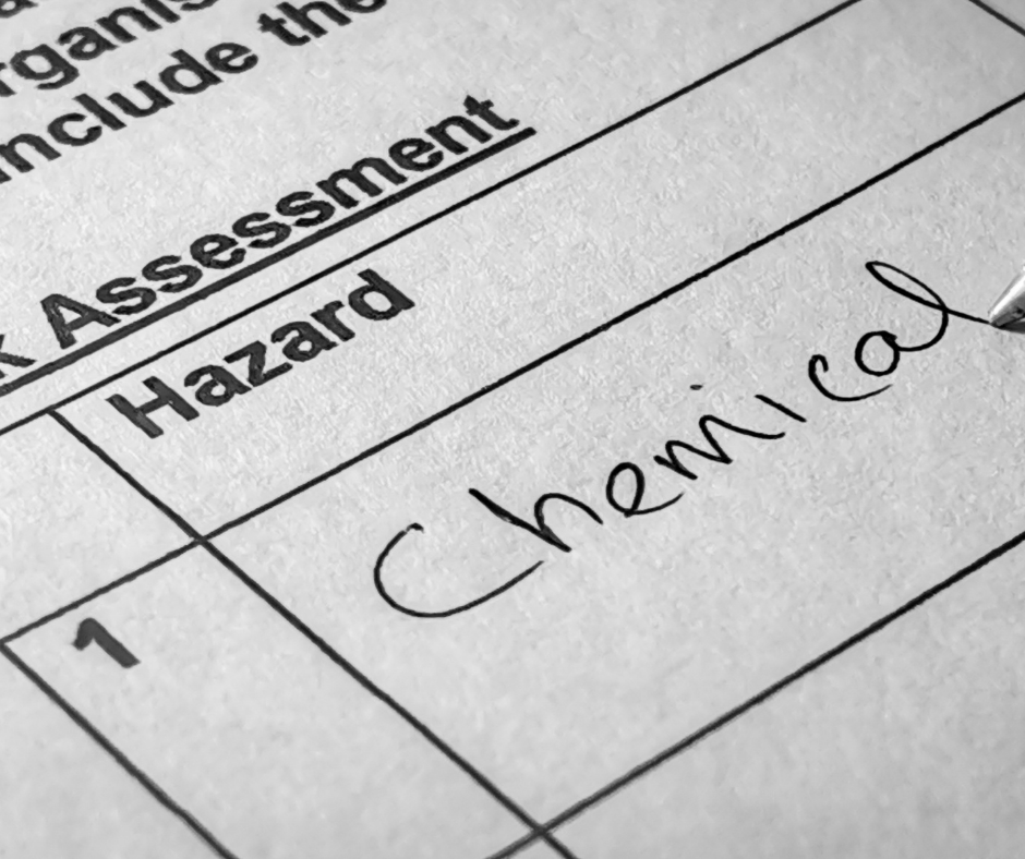 Close up of a risk assessment form