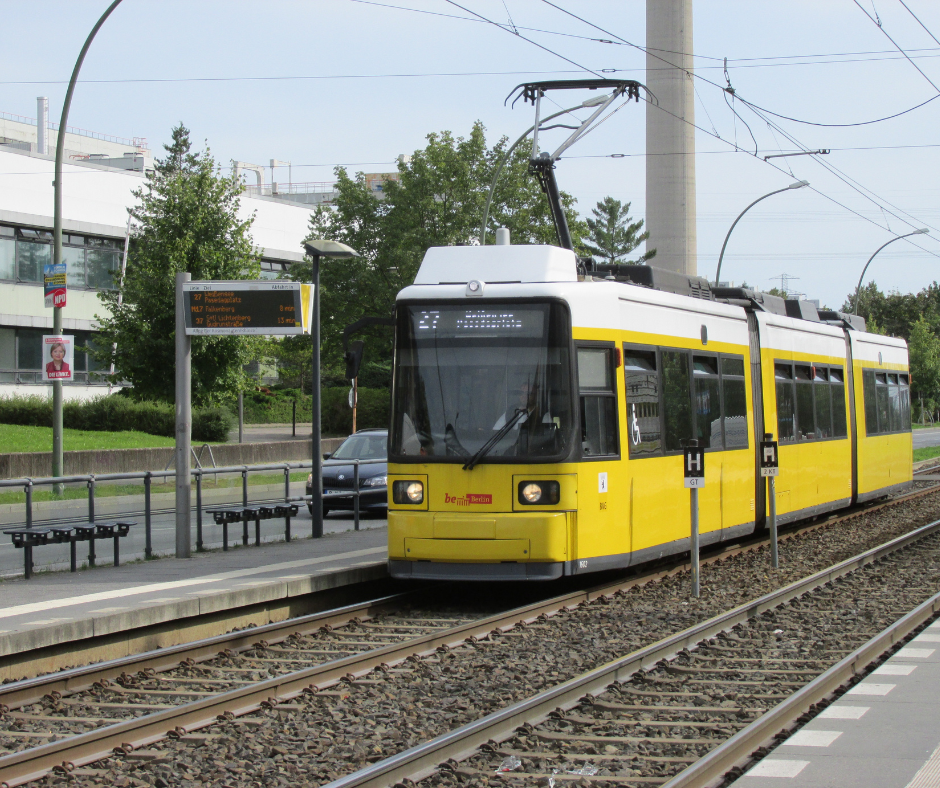 Yellow tram
