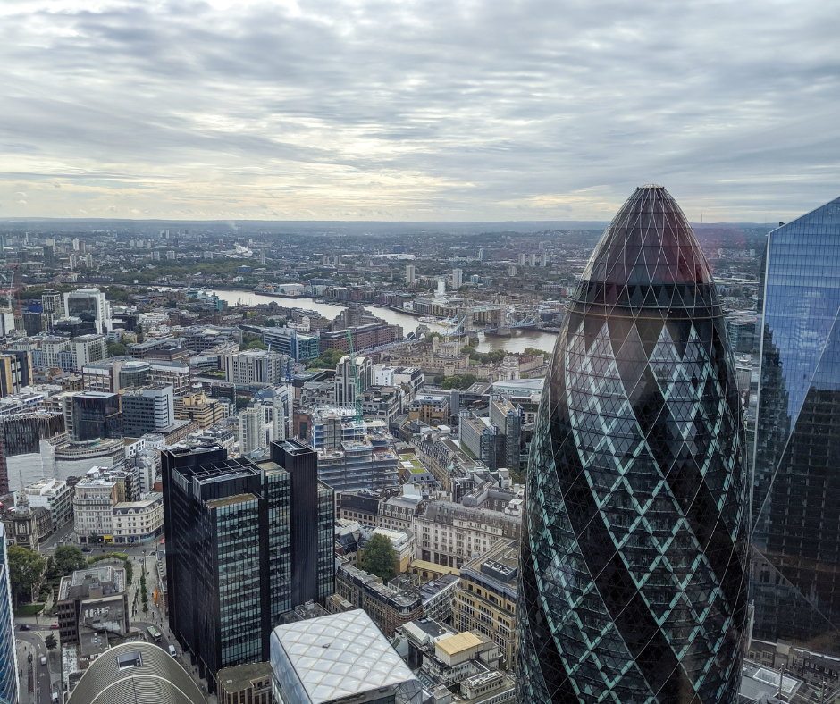 View on london skyline