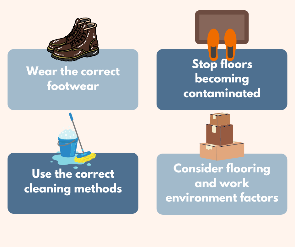 Slips trips and falls risk reduction measures