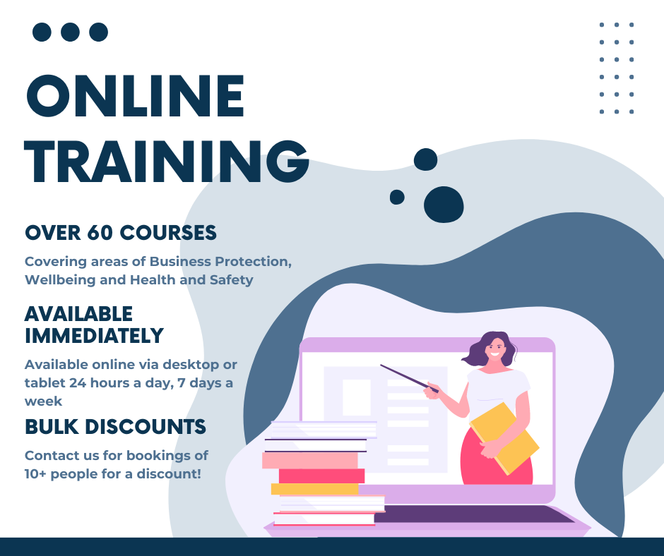 Benefits of online training from WA Management infographic