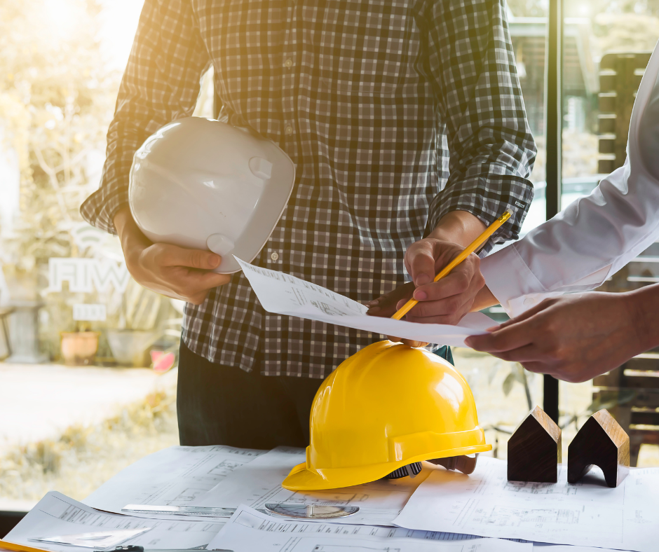 two construction workers