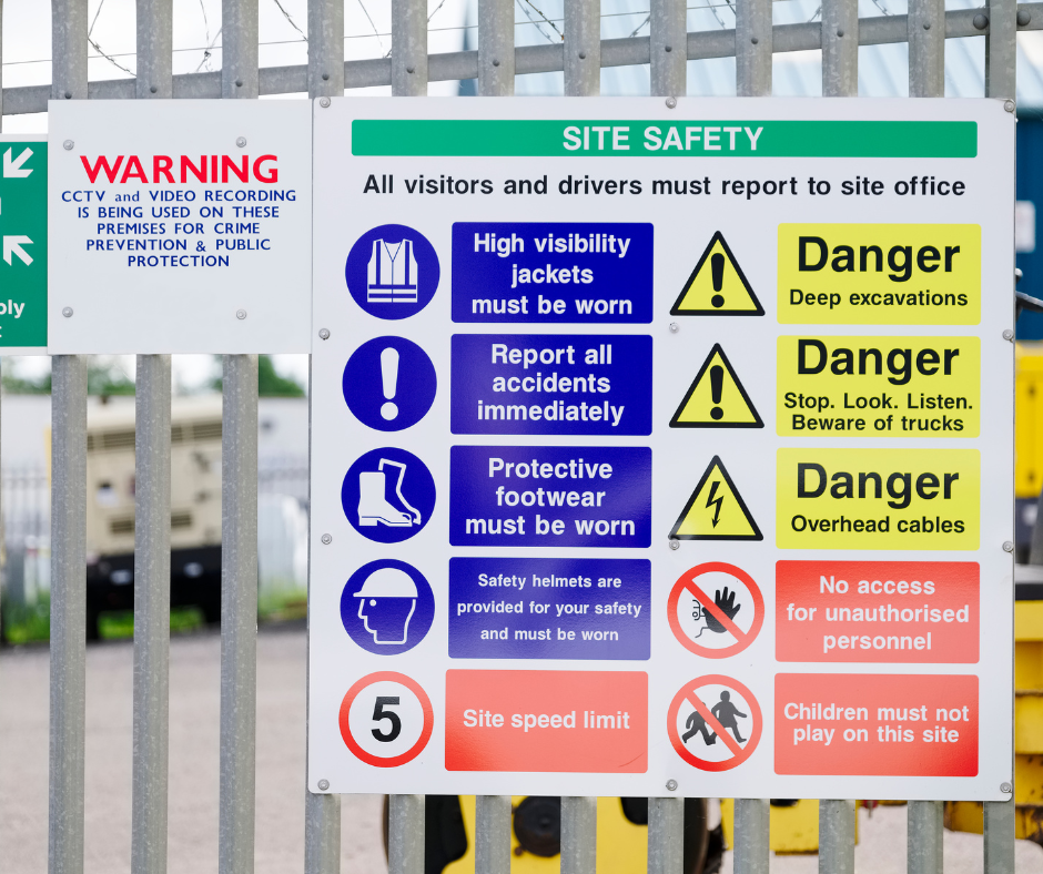site safety signs