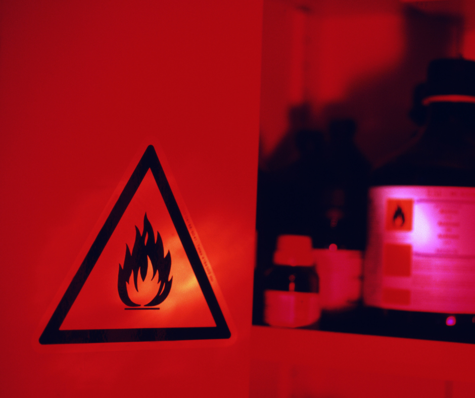 flammable liquid sign
