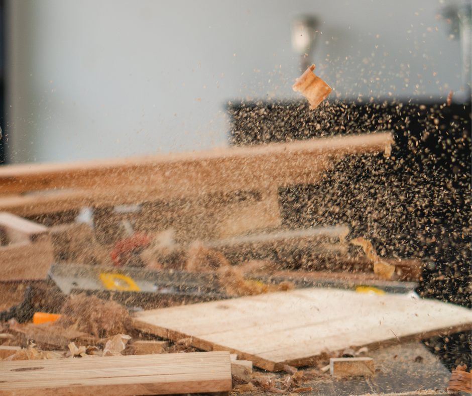 Woodworking dust