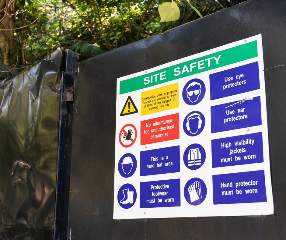 Site safety sign