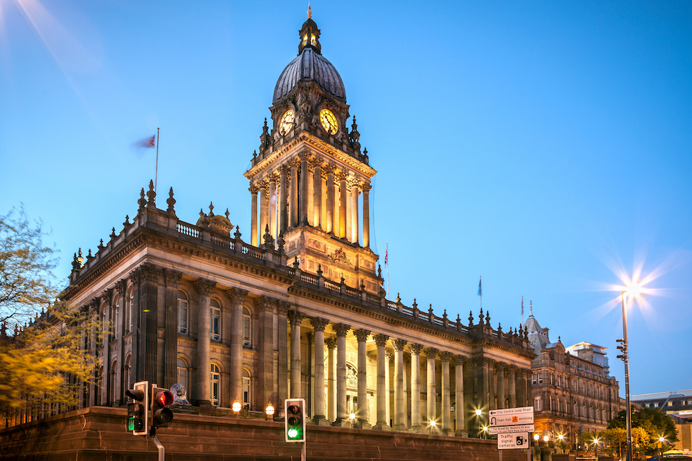 Leeds,Town,Hall,In,The,City,Centre,Of,Leeds,England